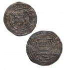 332 H. Abd-Al-Rahman III. Dirham. Ag. 2,63 g. MBC+ / MBC. Est.40.