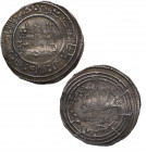 333 H. Abd-Al-Rahman III. Dirham. Ag. 3,04 g. MBC. Est.40.