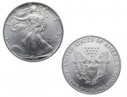 1993. Estados Unidos. 1 dólar Liberty. Ag. 31,47 g. Muy bella. Brillo original. SC / FDC. Est.40.