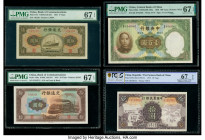 China Group Lot of 4 Graded Examples This lot includes the following notes: Bank of Communications 5 Yuan 1941 Pick 157 S/M#C126-251 PMG Superb Gem Un...