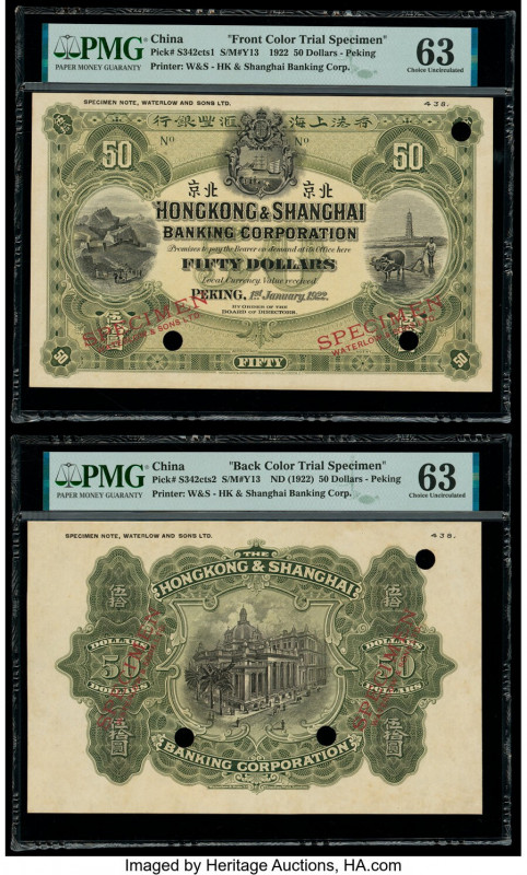 China Hongkong & Shanghai Banking Corporation, Peking 50 Dollars 1.1.1922 Pick S...