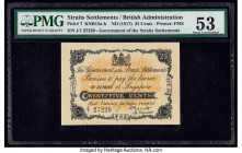 Straits Settlements Government of the Straits Settlements 25 Cents ND (1917) Pick 7 KNB15a-b PMG About Uncirculated 53. Silver production greatly decr...