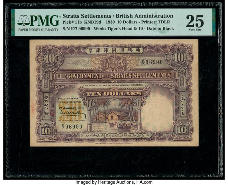 Straits Settlements Government of the Straits Settlements 10 Dollars 1.1.1930 Pi...