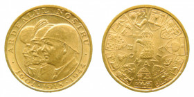 RUMANIA / ROMANIA. 1944. Miguel I. 20 Lei. Medalla. (Fb21). 6,57 gr. Au.
sc