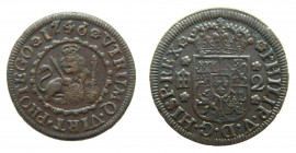ESPAÑA / SPAIN. Felipe V. 1746. Segovia. 2 maravedís. (AC75). Cu.
mbc+