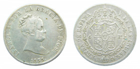ESPAÑA / SPAIN. Isabel II. 1835 CR. Madrid. 4 reales. (AC442). Ar.
mbc