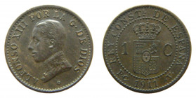 ESPAÑA / SPAIN. Alfonso XIII. 1911 PCV. 1 céntimo. (AC3). Cu.
ebc