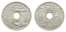 ESPAÑA / SPAIN. Estado Español. Franco. 1949 *19-51. 50 céntimos. Flechas invertidas. (AC21).
ebc