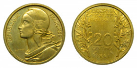 FRANCIA / FRANCE. 1961. 20 céntimos. ESSAI. 
sc