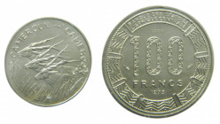 CAMERÚN / CAMEROON. 1975. 100 Francos. ESSAI. (KM#E16). Cu-Ni.
sc
