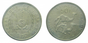 DJIBOUTI. 1977. 50 Francos. ESSAI. (KM#E6). Cu-Ni.
sc