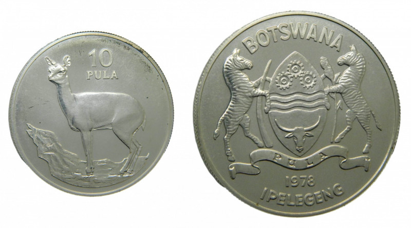 BOTSWANA. 1978. 10 pula. (KM#12a). Ar.
sc