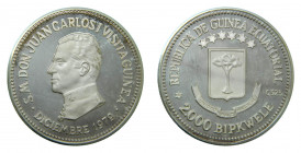 GUINEA ECUATORIAL. 1979. 2000 Bipkwele. (KM#no cita). Ar. Vistia Juan Carlos I.
proof