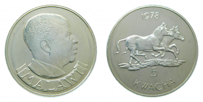 MALAWI. 1978. 5 Kwacha. (KM#15). Ar.
sc
