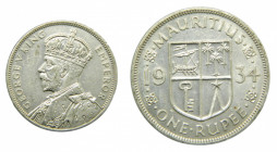 MAURICIO / MAURITIUS. Jorge V. 1934. Rupia. (KM#17). 
ebc