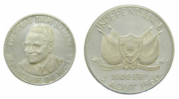 NIGER. 1960. 1000 francos. (KM#6). Ar. Diori Hamani.
sc