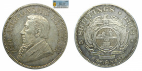 SUDAFRICA / SOUTH AFRICA. 1892. 5 shilling. Double Shaft. (KM# 8.2) PCGS
MS62