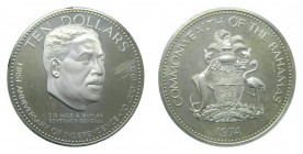 BAHAMAS. 1974. 10 dólares. (KM#68a). Ar. 
proof
