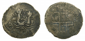BOLIVIA. / SPANISH BOLIVIA. Felipe IV. 1652. Potosí. 8 Reales (KM#581.4) (AC1500). 26,71 gr Ar. 
mbc