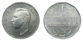 CANADA. Jorge VI. 1951. 5 cents. Subbury . Ni.
sc