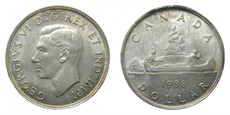 CANADA. Jorge VI. 1938. 1 dólar. (KM#37). Ar. 
ebc