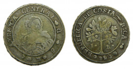 COSTA RICA. 1849 JB. 1 real. (KM#66). Ar. 
bc