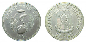 FILIPINAS / PHILIPPINES. 1981. 25 piso. (KM#232). Ar.
sc