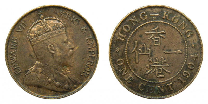HONG KONG. Edward VII. 1904. Cent. (KM#11). Bronce.
mbc-