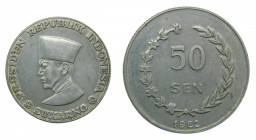 INDONESIA - IRIAN. Mohammed Ahmad. 1962. 50 sen. (KM#9). Al.
mbc