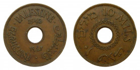 PALESTINA. 1942. 10 Mils. (KM#4a). Bronce.
mbc+