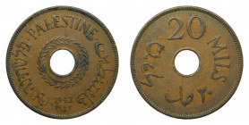 PALESTINA. 1942. 20 Mils. (KM#5a). Bronce.
mbc+