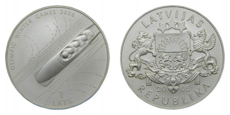 LETONIA / LATVIA. 2005. Lats. (KM#69). Ar. 
sc