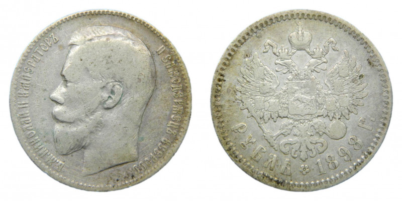 RUSIA / RUSSIA. 1898. Rublo. (y#59.3). Ar. 
bc