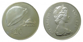 FIJI. Isabel II. 1978. 20 dólares. (KM#42) Ar 500.
sc