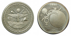 ISLAS MARSHALL / MARSHALL ISLANDS. 1994. 50 dólares. (KM#171). Ar. Mercury.
sc