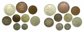 CHILE. Lote de 9 monedas. Siglo XIX-XX. Interesante a catalogar.
mbc