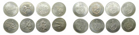 CUBA. Lote de 8 monedas de 1 peso. 1981/82/83/84/85/86. 
sc