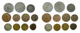 INDIA - ESTADOS INDIOS / INDIAN STATES. Lote de 11 monedas a clasificar. Diversos siglos. 1 de plata
bc/mbc