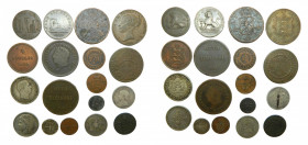 EUROPA. Lote de 18 monedas. Siglo XVII-XVIII-XIX-XX. Muy variado.
bc