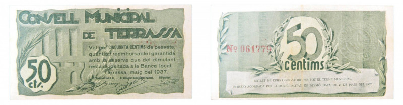 Catalunya. Consell Municipal de Terrassa. 50 cèntims. Maig 1937. AT-2457b.
ebc-...