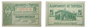 Catalunya. Ajuntament de Tortosa. 25 cèntims. 9 novembre 1937. AT-2582. T-3000.
ebc-