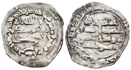Independent Emirate. Abd Al-Rahman II. Dirham. 234 H. Al-Andalus. (Vives-205). (Miles-126b). Ag. 2,48 g. VF. Est...35,00. 

Spanish Description: Emi...