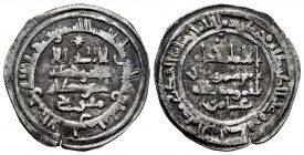 Caliphate of Cordoba. Hisham II. Dirham. 387 H. Al-Andalus. (Vives-533). Ag. 3,39 g. Citing Mufariy in the IA and Amir in the IIA. VF. Est...40,00. 
...