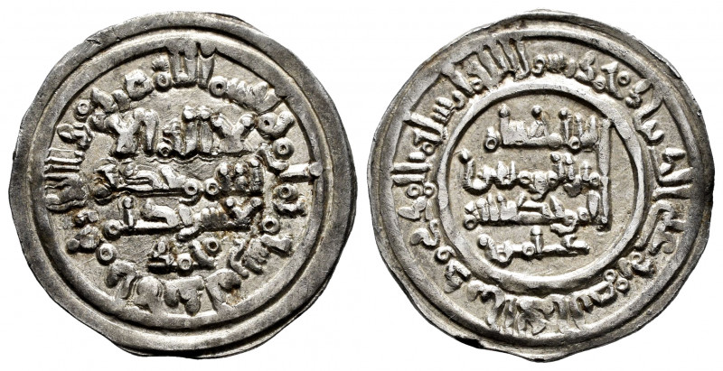 Caliphate of Cordoba. Hisham II. Dirham. 388 H. Al-Andalus. (Vives-538). Ag. 3,6...