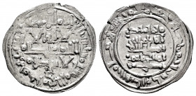 Kingdom of Taifas. Yahya Ibn Alí Al-Mutali (Hammudids). Dirham. 416 H. Madinat Sabta (Ceuta). (Vives-731). (Prieto-83c). Ag. 1,85 g. With Letter ´ha´ ...