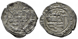 Kingdom of Taifas. Yahya Ibn Alí Al-Mutali (Hammudids). Dirham. 425 H. Madinat Sabta (Ceuta). (Vives-772). (Prieto-84h). Ag. 3,20 g. Citing Qäsim in I...