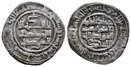 Kingdom of Taifas. Imad al-Dawla Ahmad I Ibn Sulayman, Al-Muqtadir. Dirham. 466 H. Saraqusta (Zaragoza). Taifa of Zaragoza. (Vives-1203). (Prieto-268g...