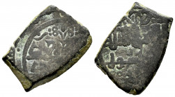 Kingdom of Taifas. Muhammad Ibn Sa´d. Fractional Dirham. 542-567 H. Taifa of Valencia. (Vives-No cita). Ae. 1,62 g. Manquso Nº12, Pag. 98 this coin; i...