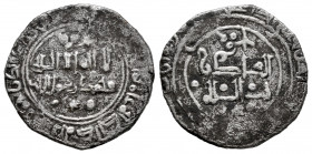 Kingdom of Taifas. Yahya II Al-Qadir. Dirham. 468 H. Madinat Tulaytula (Toledo). Taifa of Toledo and Valencia. (Vives-1117). (Prieto-343a). Ve. 3,02 g...