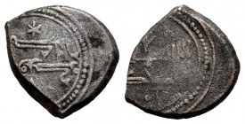 Kingdom of Taifas. Yahya Al-Ma´mun. fractional Dinar. 435-467 H. Taifa de Toledo y Valencia. (Vives-1099). (Prieto-332). Ve. 1,73 g. Almost VF. Est......